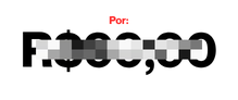 Preço sob consulta
